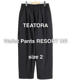 TEATORA Wallet Pants RESORT DR ブラック 2