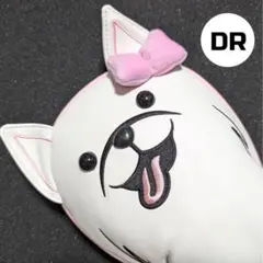 ヘッドカバー ドライバー用 DR ゴルフ サモエド 犬 アニマル リボン