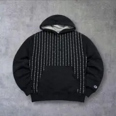 チャンピオン アートロゴ パーカー プルオーバー フーディ スウェット 黒L