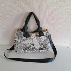 chaperon rouge2way ジャガードショルダーバッグ　うさぎと花柄