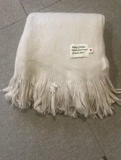 Bibby.Girls ベージュ マフラー フリンジ付き