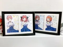 五等分の花嫁 ローソンコラボ ミニ色紙 一花 二乃 三玖 四葉セット