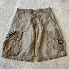 《状態良L珍品早い者勝ち》ティンバーランドカーゴハーフパンツ綿麻ヘンプリネン