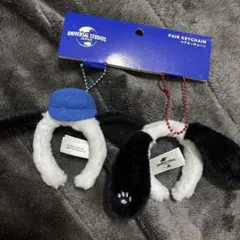 USJ限定　スヌーピー　オラフ　ペアキーチェーン　ミニカチューシャ　ユニバ