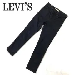 リーバイス スキニーデニムジーンズパンツ ブラック コットン 25 C5232