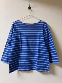 Lemior 青と水色ストライプ 長袖Tシャツ