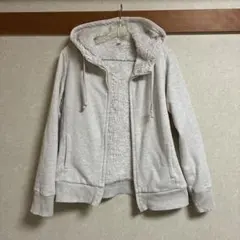 UNIQLO グレー ボアパーカー Lサイズ レディース ユニクロGU
