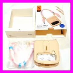 Spigen Galaxy Z Flip4 ケース ストラップ付 アイボリー
