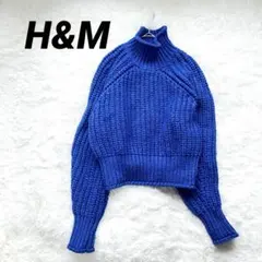 H&M エイチアンドエム　タートルネック　ニット　セーター　ショート丈　ウール