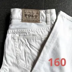 ポロラルフローレン 160 ホワイトデニム　ジーパン