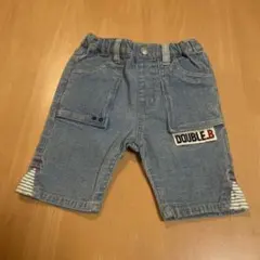 タグ付き新品　ミキハウス　ダブルB デニムハーフパンツ　80