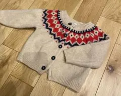 プチバトー　ニットカーディガン　トップス