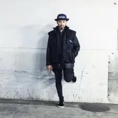 Old Stussy × WTAPS リバーシブル フィッシング ダウンベスト
