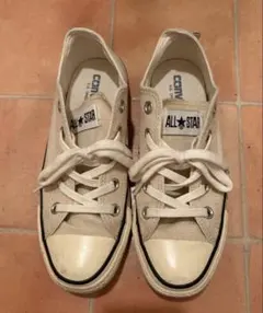 ALL STAR converse ベージュ ローカットスニーカー