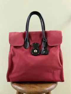 【RALPH LAUREN】RED Canvas Ricky Tote bagのサムネイル