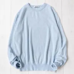 24AW＊美品Deuxieme Classe カシミヤ100 シアーニット 水色のサムネイル