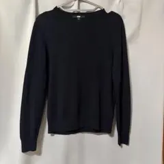 UNIQLO 薄手　ニット　濃紺　Mサイズ　ウール