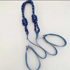 エコバッグ用　紐　ストラップ　ボールアンドチェーン　ブルー