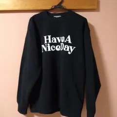 美品 RODEOCROWS WIDEBOWL 裏起毛 トレーナー L