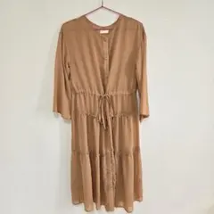 earth music&ecology ロングワンピース ブラウン