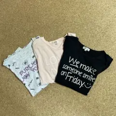 150cmサイズのTシャツ 3枚セット