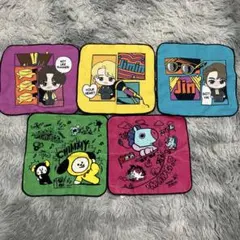 【即購入⭕️】BTS ハンカチタオル 5枚セット