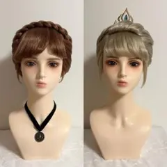 ご確認用】アナ 戴冠式風 ウィッグ Dハロ - メルカリ