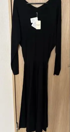 メトリーゼ　未使用　ロングニットワンピース　ブラック　ヤマダヤ