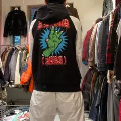 55DSL DIESEL L ロゴ グラフィックプリント ラグラン パーカー