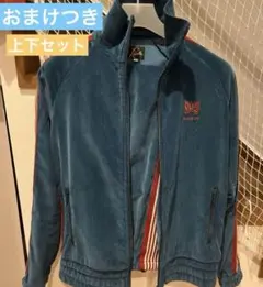 Needles×パリサンジェルマン トラックジャケット M 青 ベロア - メルカリ