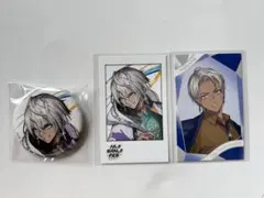 にじさんじチェキ風カードと缶バッチセット　イブラヒム