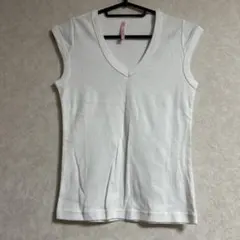 ピーチジョン　ホワイト Vネック 半袖Tシャツ コットンのサムネイル