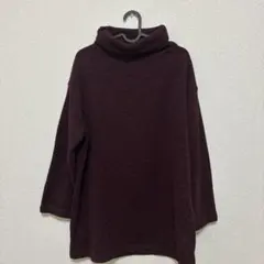 UNIQLO タートルネック 長袖 ボルドー