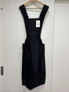 新品　LANVIN ランバンの黒ブラックエプロンのサムネイル