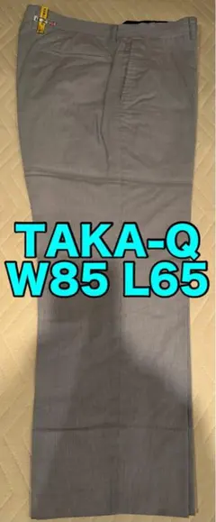 クリーニング済 タカキュー メンズ スラックス 淡青 W85 L65のサムネイル