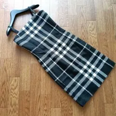 【CECIL McBE】綺麗め　黒白チェック　キャミ ワンピース　M　秋冬