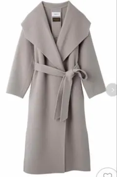 FRAY I.D ワイドショールカラーリバーコート ピンクグレージュ