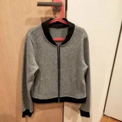 グレー ジップアップ カーディガン Ｓサイズ