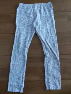 花柄リブ編みロングパンツ 110cm