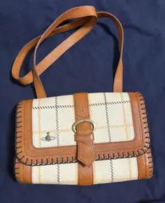 Vivienne Westwood チェック柄ショルダーバッグ