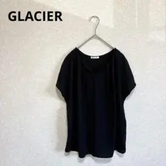 GLACIER グラシア 異素材切替Tシャツ カットソー ブラック Lのサムネイル