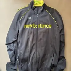 new balance ジャージ上下セット 黒/黄緑