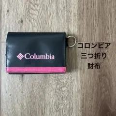 Columbia 三つ折り財布 黒/ピンクのサムネイル