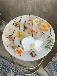 アーティフィシャルフラワー　ヘッドパーツ(ウェディング用)