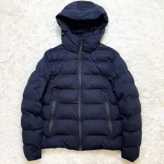【美品 サイズXL相当】ZARA 中綿ジャケット フード 防風 防寒 ネイビー