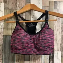 スポーツブラ フイットネスブラ ノンワイヤー ハーフトップ ヨガウェアパープル1️⃣