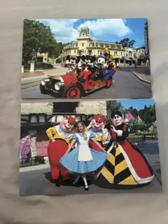 ディズニー　ポストカード　不思議の国のアリス