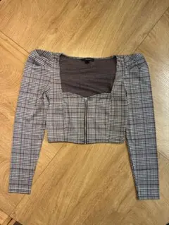 FOREVER 21 チェック柄 長袖カットソー