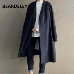 BEARDSLEY ビアズリー 袖ニット ハオリコート ノーカラーコート