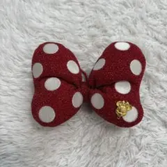 ミニー　リボン　ヘアゴム